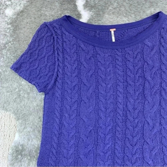 NWT Free People Baby Cable Tee - Picture 2 of 10
